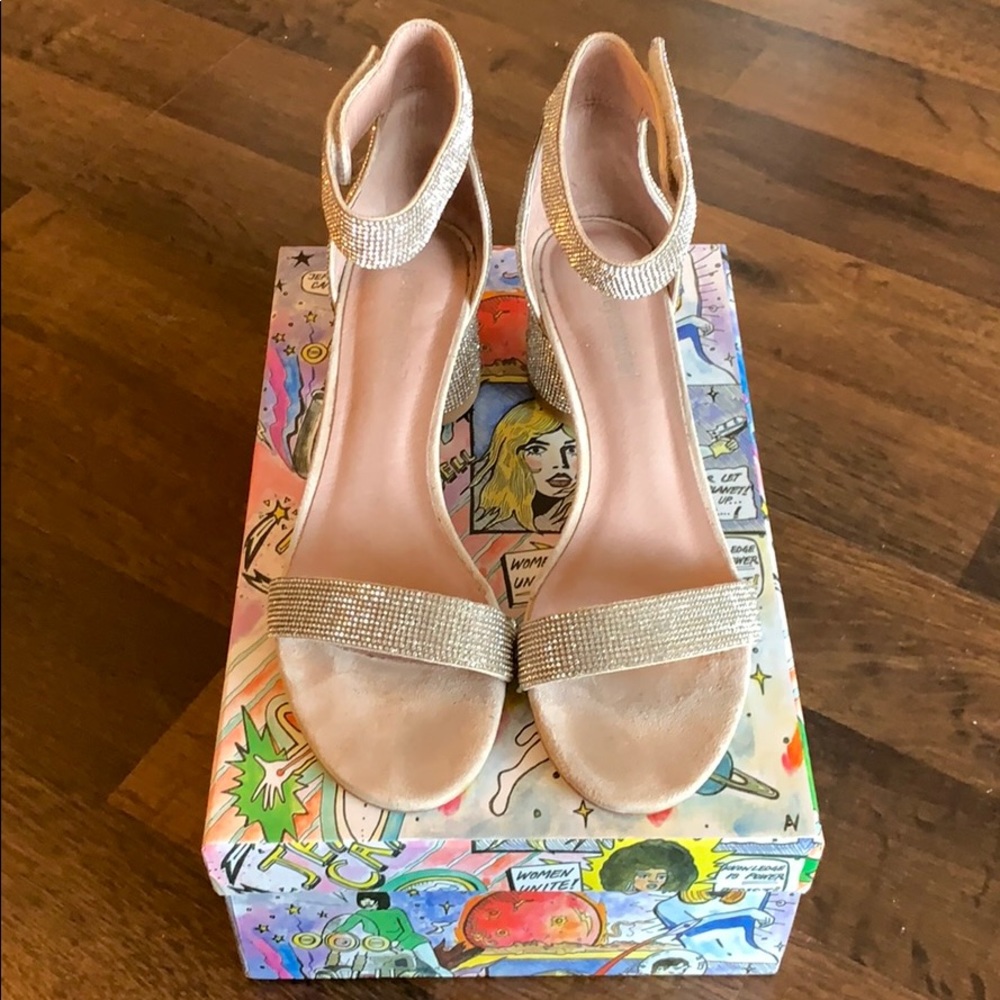 Jeffrey Campbell Kenneth nude sandals